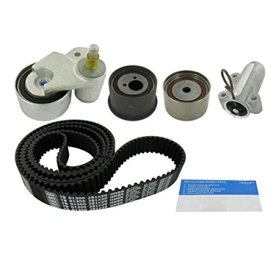 Imagen de SKF VKMA 01901 Kit de correa distribución 281 con amortiguador tensado, rodillo tensor perfil dientes trapezoidal AUDI: A4 B6 Berlina