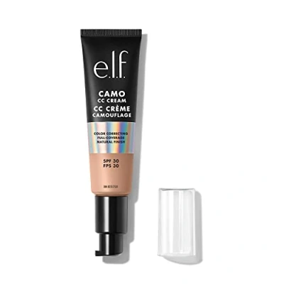 Imagen de e.l.f. Camo CC Cream Base correctora de color cobertura completa con SPF 30, luz 280 N, 1 onza (30 g)