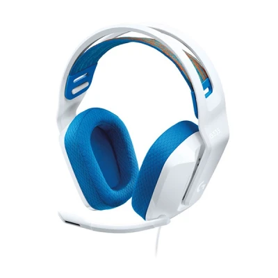 Imagen de Auriculares gaming Logitech G335, De diadema, Con cable, Micrófono integrado, PS/PC/Xbox/Nintendo Switch, Jack 3.5mm, Blanco