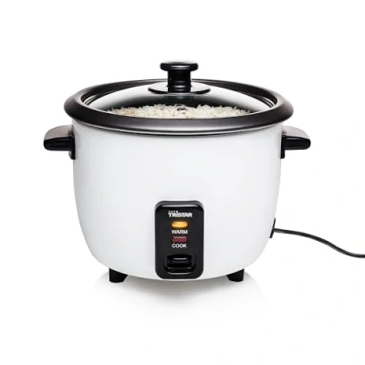 Imagen de Tristar RK 6117 Arrocera, Capacidad 0.6 litros, Función para Mantener el Calor, Apagado Automático, incluye Taza Medidora, Espátula y Cuchara, 300 W