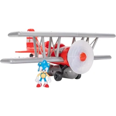 Imagen de Sonic Avioneta Biplano con Funciones Incluye Figura 6 cm Reproduce Luces y Sonicos Jakks Pacific
