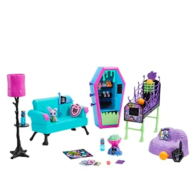Imagen de Monster High Sala de Estudiantes Set Juego para muñecas con Muebles y Accesorios Juguete, +4 años (Mattel HRP57)