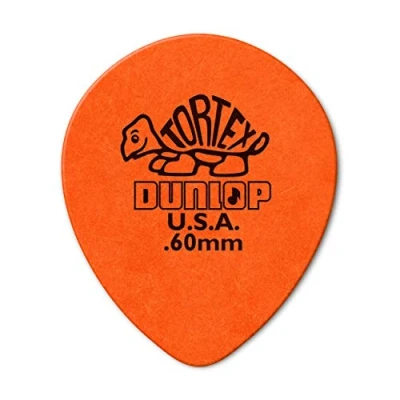 Imagen de JIM DUNLOP Púas Tortex Teardrop 0,6mm Saco de 72, Naranja