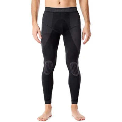 Imagen de Ladeheid Calzoncillos Térmicos Largos Ropa Interior Hombre LAGI002 (Negro/Grafito, XL)