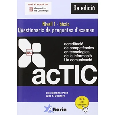 Imagen de Qüestionaris de preguntes d&#039;examen: ACTIC 1 (SIN COLECCION)