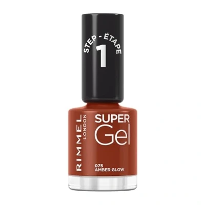 Imagen de Rimmel London, Super Gel, Esmalte de uñas, 075 Amber Glow, 12 ml