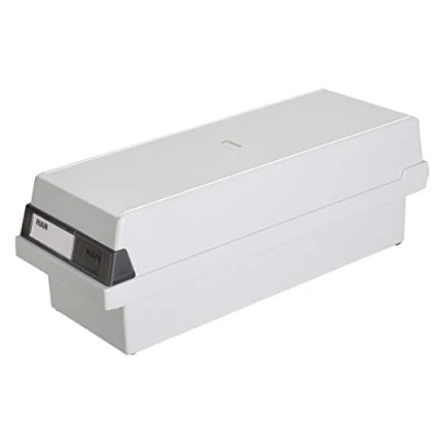 Imagen de HAN 957 11 Caja organizadora para índices (capacidad 1300 tarjetas, A7 apaisado, 133 x 121 360 mm), color gris claro