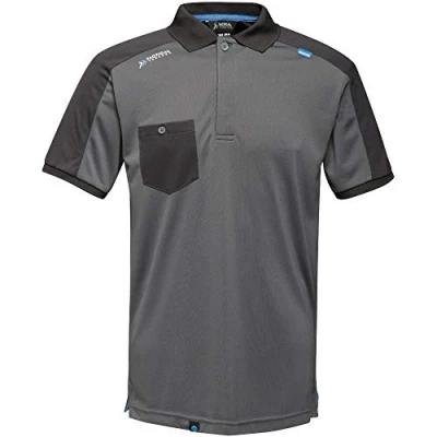 Imagen de Regatta Tactical Threads Offensive Wicking Workwear Polo Shirt T Shirts/Polos/Vests, Hombre, Seal Grey, M