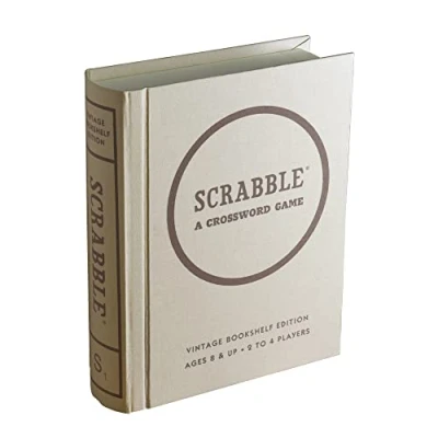 Imagen de Scrabble Linen Book Vintage Edition Board Game by Winning Solutions