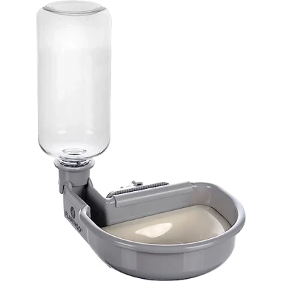 Imagen de Cuenco DE Agua con Botella para Jaula Alambre Diza Gris 480ML Universal Todas Las jaulas