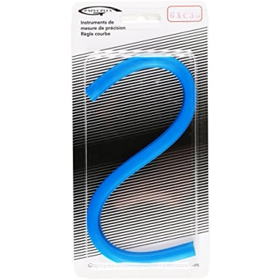 Imagen de Graphoplex Regla curva flexible de 30 cm azul
