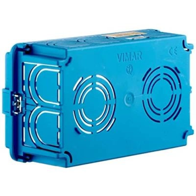 Imagen de Vimar 0RV71304 Caja empotrable rectangular de 4 módulos para paredes mampostería