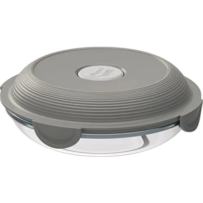 Imagen de Maped PICNIK Concept Adult Plato de cristal para almuerzo, apto microondas, 700 ml, color gris