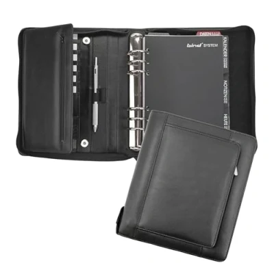Imagen de Bind T300 1 Agenda (A4, con tarjetero, sin calendario, cuero), color negro