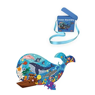 Imagen de BP Descubriendo el Oceano 108 Piezas Animales Puzzle, Color para ninños, único (1002)