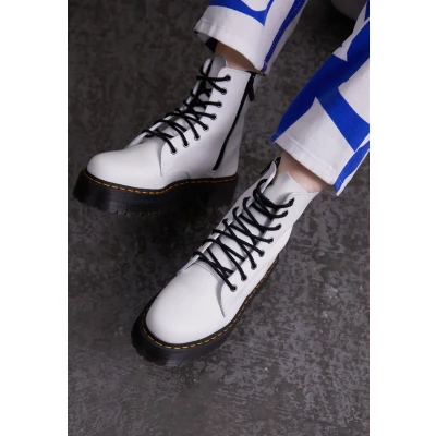 Imagen de Dr. Martens Jadon Botines con cordones, Mujer, Talla: 36, White Zapatos