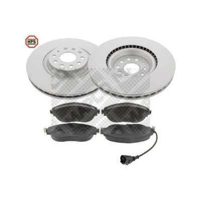 Imagen de MAPCO 47633HPS Kit de discos y pastillas freno Eje delantero ventilado con contacto avisador desgaste AUDI: A3 Sportback, SEAT: Leon III SC