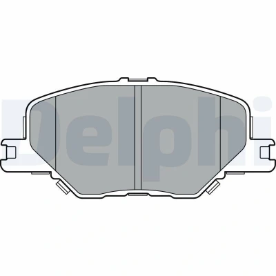 Imagen de DELPHI LP3370 Juego de pastillas freno con avisador acústico desgaste Chapa antichirridos sin accesorios OPEL: Insignia B Grand Sport