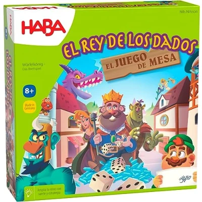 Imagen de HABA 306404 El Rey de los Dados Juego Mesa, Juvenil Mesa táctica. Más 8 años