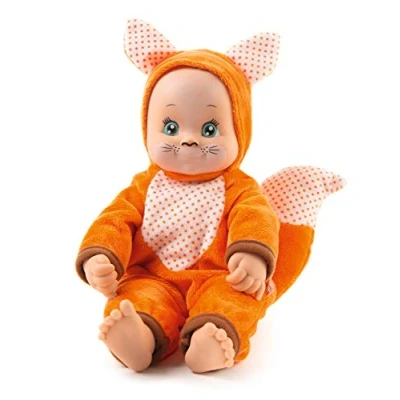 Imagen de Smoby 7600210123WEB Minikiss Animals Peluche de Zorro besando para niños a Partir 12 Meses, Color Naranja