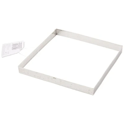 Imagen de Lacor 68560 Molde Aro Cuadro Perforado 20x20x2cm Inox