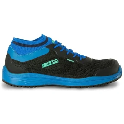 Imagen de Sparco 0752539NRAZ, Botas de Seguridad y contra Incendios Unisex Adulto, Nero BLU, 39 EU