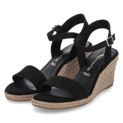 Imagen de Tamaris Zapatos de Cuña para Mujer, Textiles, Negro, 40 EU