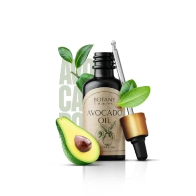 Imagen de aceite de aguacate 50ml Prensado en frío y refinado puro/botella vidrio/aceite aguacate/cuidado intensivo para la cara/cuerpo/cabello/masaje/cuidado personal