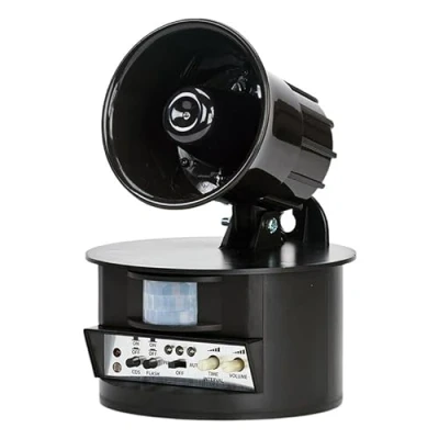 Imagen de GLB Green Level Berlin Ahuyentador de Aves Sonido Depredadores Simulador Disparos Luces Flash Grandes fincas Palomas Estorninos Gaviotas Cuervos etc