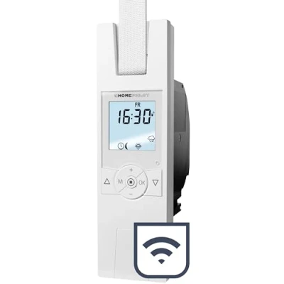 Imagen de HOMEPILOT Enrollador cinta RolloTron Premium Smart Control cómodo persianas. Accesorio persianas Home ¡compatible instalación posterior! Capacidad carga: 45 kg