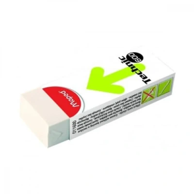 Imagen de Maped Juego de 3 gomas plástico Technic 600 61 x 22 12 mm) color blanco