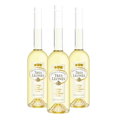 Imagen de Tres Leones Pack 3 botellas de 50cl Vino naturalmente dulce D.O. &quot;Málaga&quot;