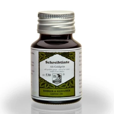 Imagen de Rohrer &amp; Klingner *desde 1892* tinta para estilográficas Verde de oro antigua 50ml