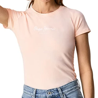 Imagen de Pepe Jeans NEW Virginia Camiseta estampada, Mujer, Talla: Large, Light pink