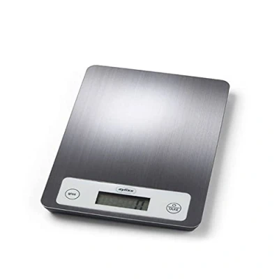 Imagen de Zyliss E970048 Báscula de Cocina Digital Electrónica, Plástico/Acero inoxidable, Plata, Balanza con Pantalla LCD