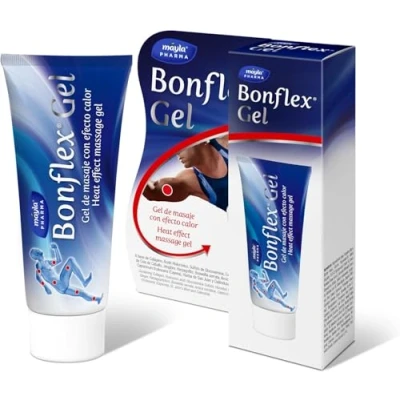 Imagen de Bonflex Gel 100ml masaje Con efecto calor colágeno, Ácido Hialurónico y extractos naturales Prepara musculatura favorece su recuperación inmediato rápida absorción
