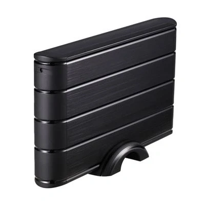 Imagen de Tooq TQE 3530B Carcasa para Discos Duros HDD de 3.5&quot;, (SATA I/II/III, USB 3.0), Aluminio, indicador LED, Color Negro, 350 grs.