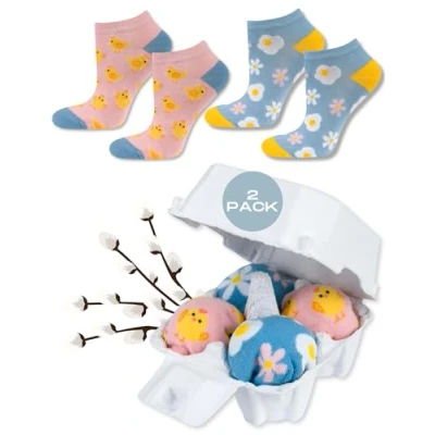 Imagen de soxo Huevo Pascua Regalos Originales Para Hombre Calcetines Mujer Divertidos 35 40 2 Pares