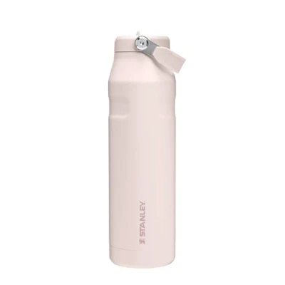 Imagen de Stanley Iceflow Flip Straw 2.0 Botella De Agua Deportiva Con Pajita 1.06L 15 Horas Fría 3 Días Helada Acero Inoxidable Sin Bpa Antifugas Apta Para Lavavajillas Rose Quartz