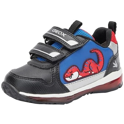 Imagen de Geox B Todo Boy, Zapatillas Bebé Niños, Black Red, 21 EU