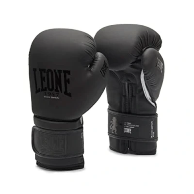 Imagen de LEONE 1947, Guantes De Boxeo Black Edition, Unisex Adulto, Negro, 16 oz, GN059
