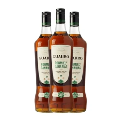 Imagen de Ron Guajiro Rum Miel Botella Misil 1 L (Caja de 3 L)