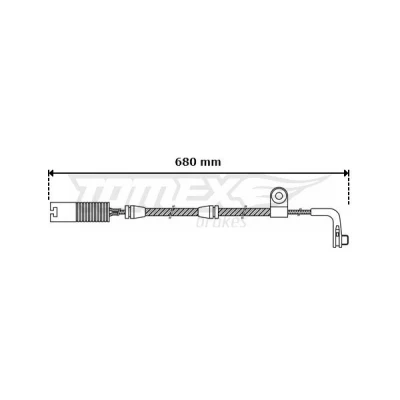 Imagen de Contacto de aviso, desgaste frenos TOMEX Brakes TX 30 46