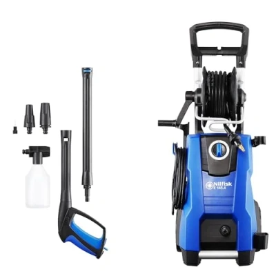 Imagen de Nilfisk Hidrolimpiadora de Alta Presión E 145 Bares + Pulverizador Espuma para Jardín, Patios y Coches (2100 W)