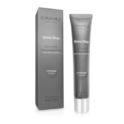 Imagen de Casmara, crema facial antiedad ANTI AGING SEBO REGULATING CREAM SHINE STOP, 50 ml. Combate la grasa y el acné del rostro, proporcionando un tono mate