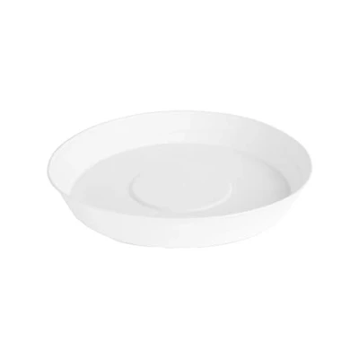 Imagen de Garronda Platos para Macetas de Plástico Redondos GD 0023 (Blanco, ⌀ 28cm H 4,5cm)