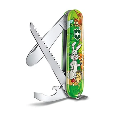 Imagen de Victorinox, My First Navaja Multiuso Suiza, Cuchillo bolsillo, Regalo, 9 Funciones, Hoja grande with rounded tip, Abrelatas