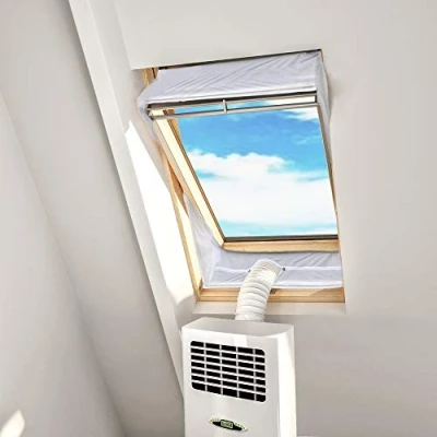 Imagen de HOOMEE Kit Aislante de Ventanas Techo Pivotante Central para Aire Acondicionado Portátil y Secadora (2x150cm)