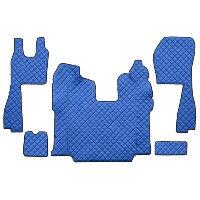 Imagen de F CORE FL10 BLUE Juego de alfombrillas suelo Ecopiel delante 5 Azul SCANIA: P,G,R,T series