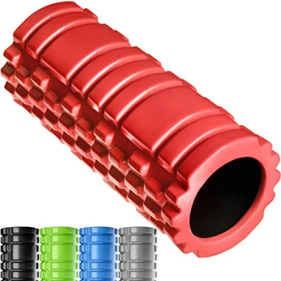 Imagen de TecTake Rodillo de Espuma para Masaje Muscular, Puntos Gatillo (Rojo No. 402844)